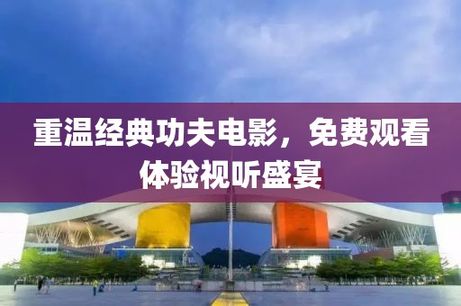 重温经典功夫电影，免费观看体验视听盛宴