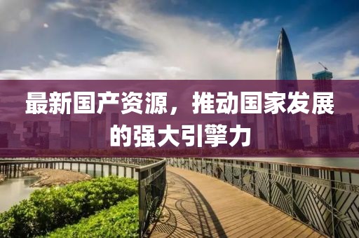 最新国产资源，推动国家发展的强大引擎力