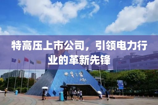 特高压上市公司，引领电力行业的革新先锋