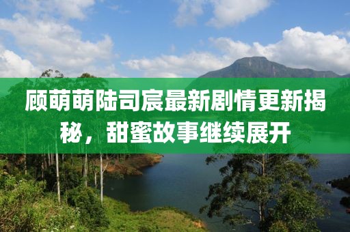 顾萌萌陆司宸最新剧情更新揭秘，甜蜜故事继续展开