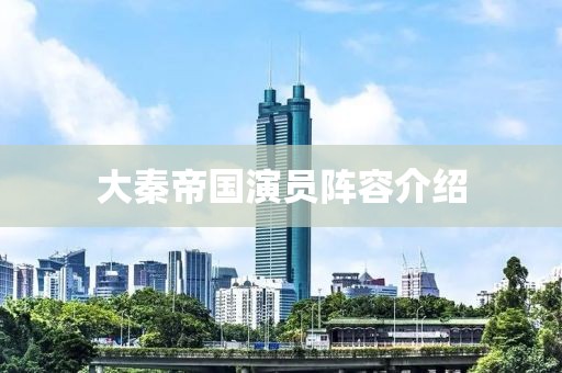 大秦帝国演员阵容介绍