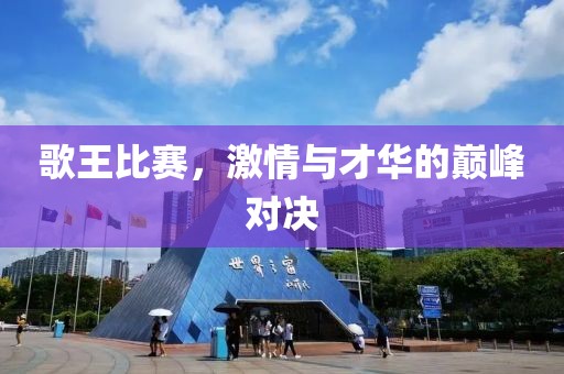 歌王比赛，激情与才华的巅峰对决