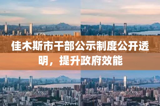 佳木斯市干部公示制度公开透明，提升政府效能