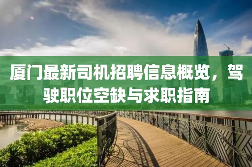 厦门最新司机招聘信息概览，驾驶职位空缺与求职指南