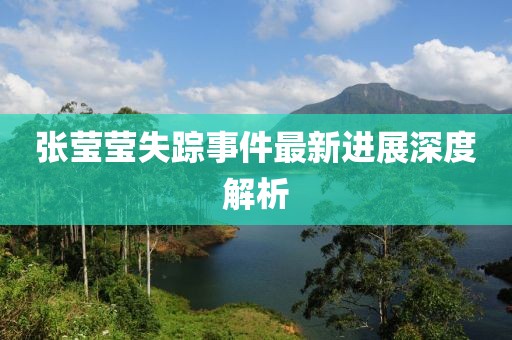 张莹莹失踪事件最新进展深度解析