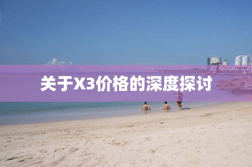 关于X3价格的深度探讨