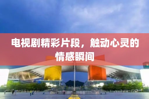 电视剧精彩片段，触动心灵的情感瞬间