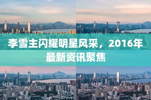 李雪主闪耀明星风采，2016年最新资讯聚焦