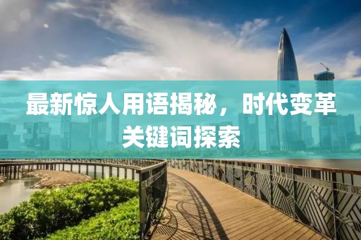 最新惊人用语揭秘，时代变革关键词探索