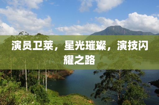 演员卫莱，星光璀璨，演技闪耀之路