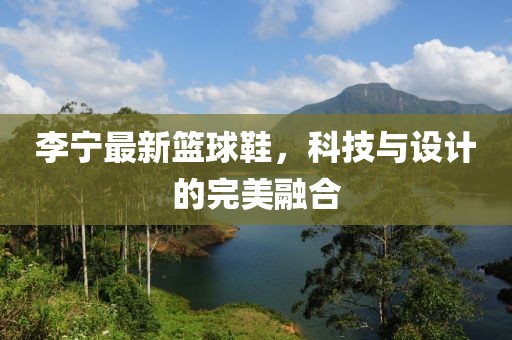 李宁最新篮球鞋，科技与设计的完美融合