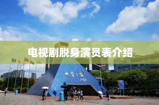 电视剧脱身演员表介绍
