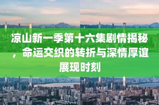凉山新一季第十六集剧情揭秘，命运交织的转折与深情厚谊展现时刻