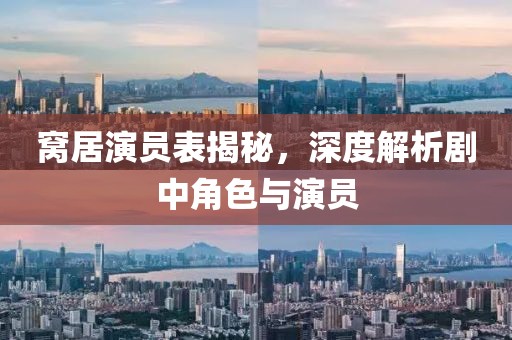 窝居演员表揭秘，深度解析剧中角色与演员