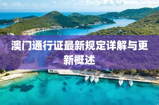 澳门通行证最新规定详解与更新概述