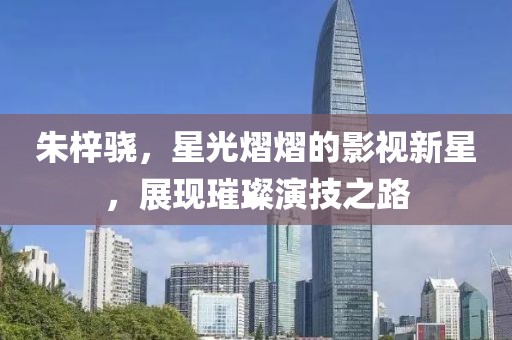 朱梓骁，星光熠熠的影视新星，展现璀璨演技之路