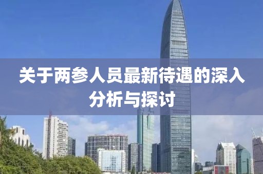 关于两参人员最新待遇的深入分析与探讨