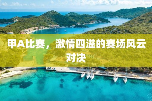 甲A比赛，激情四溢的赛场风云对决
