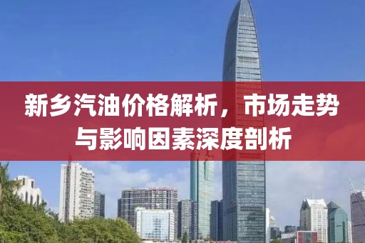 新乡汽油价格解析，市场走势与影响因素深度剖析