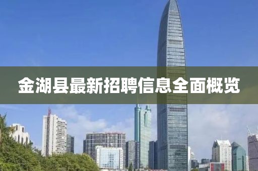 金湖县最新招聘信息全面概览