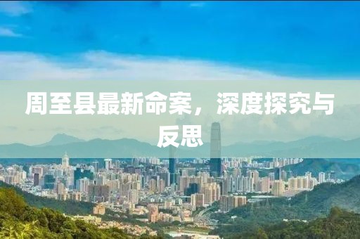 周至县最新命案，深度探究与反思