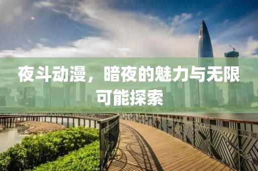 夜斗动漫，暗夜的魅力与无限可能探索