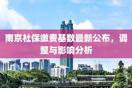 南京社保缴费基数最新公布，调整与影响分析