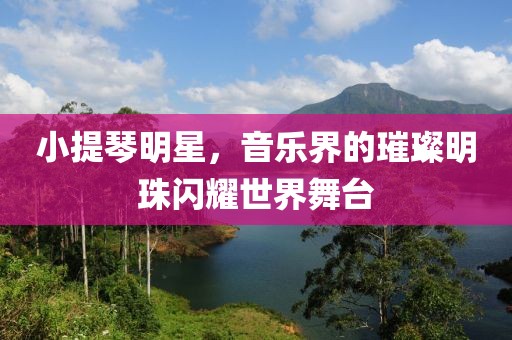 小提琴明星，音乐界的璀璨明珠闪耀世界舞台