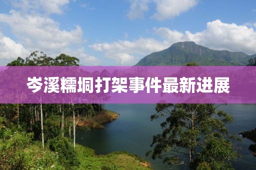 岑溪糯垌打架事件最新进展