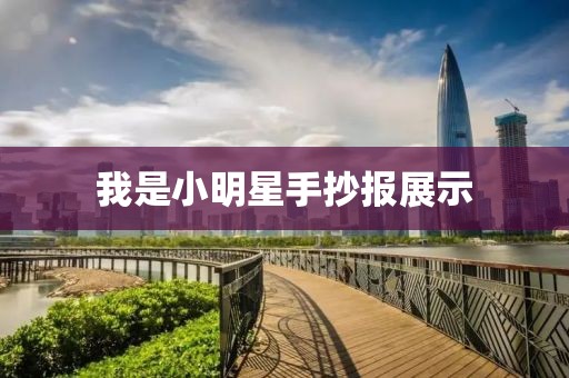 我是小明星手抄报展示