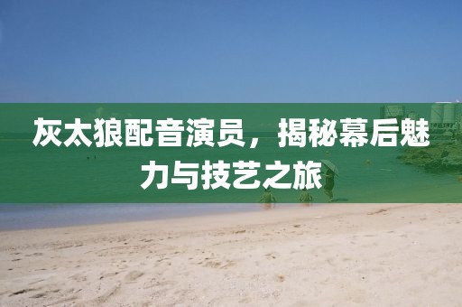 灰太狼配音演员，揭秘幕后魅力与技艺之旅