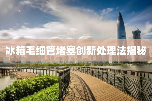 冰箱毛细管堵塞创新处理法揭秘