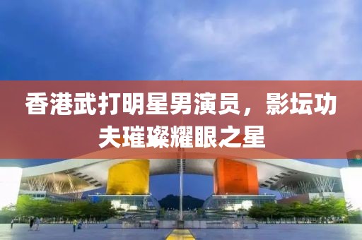 香港武打明星男演员，影坛功夫璀璨耀眼之星