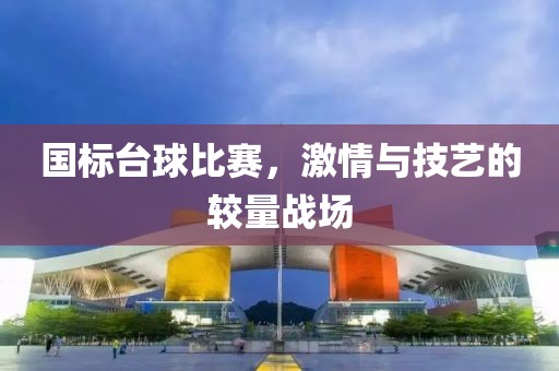 国标台球比赛，激情与技艺的较量战场