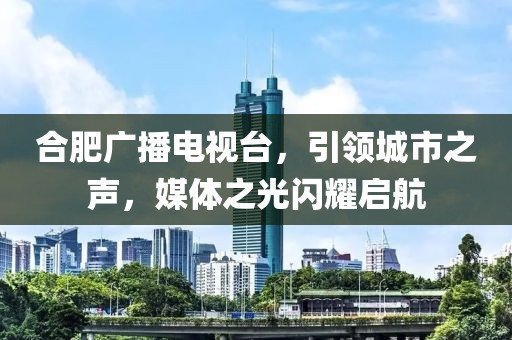 合肥广播电视台，引领城市之声，媒体之光闪耀启航