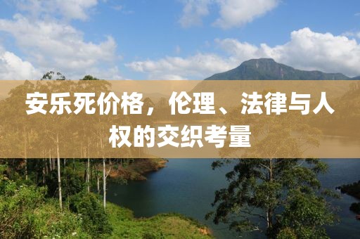 安乐死价格，伦理、法律与人权的交织考量