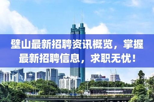 壁山最新招聘资讯概览，掌握最新招聘信息，求职无忧！