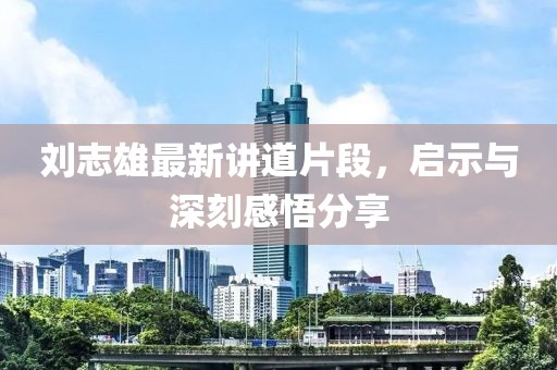 刘志雄最新讲道片段，启示与深刻感悟分享
