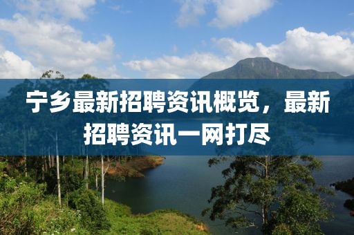 宁乡最新招聘资讯概览，最新招聘资讯一网打尽