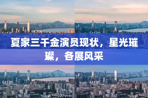 夏家三千金演员现状，星光璀璨，各展风采