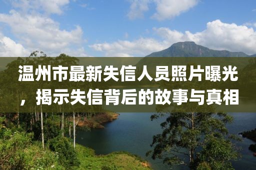 温州市最新失信人员照片曝光，揭示失信背后的故事与真相