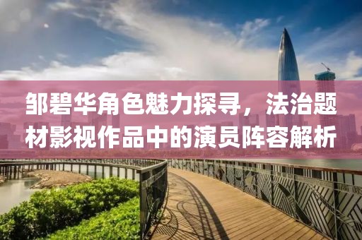 邹碧华角色魅力探寻，法治题材影视作品中的演员阵容解析