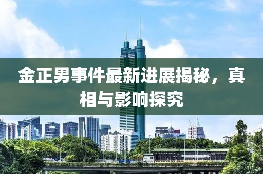 金正男事件最新进展揭秘，真相与影响探究