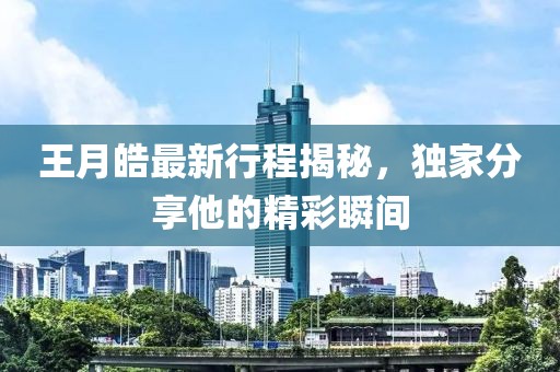 王月皓最新行程揭秘，独家分享他的精彩瞬间
