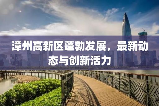 漳州高新区蓬勃发展，最新动态与创新活力