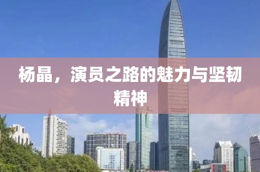 杨晶，演员之路的魅力与坚韧精神