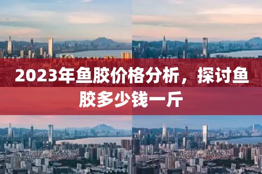 2023年鱼胶价格分析,探讨鱼胶多少钱一斤