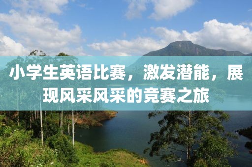 小学生英语比赛,激发潜能,展现风采风采的竞赛之旅