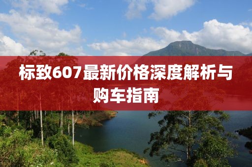 标致607最新价格深度解析与购车指南