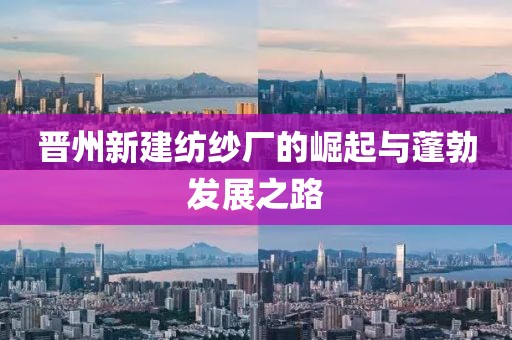 晋州新建纺纱厂的崛起与蓬勃发展之路